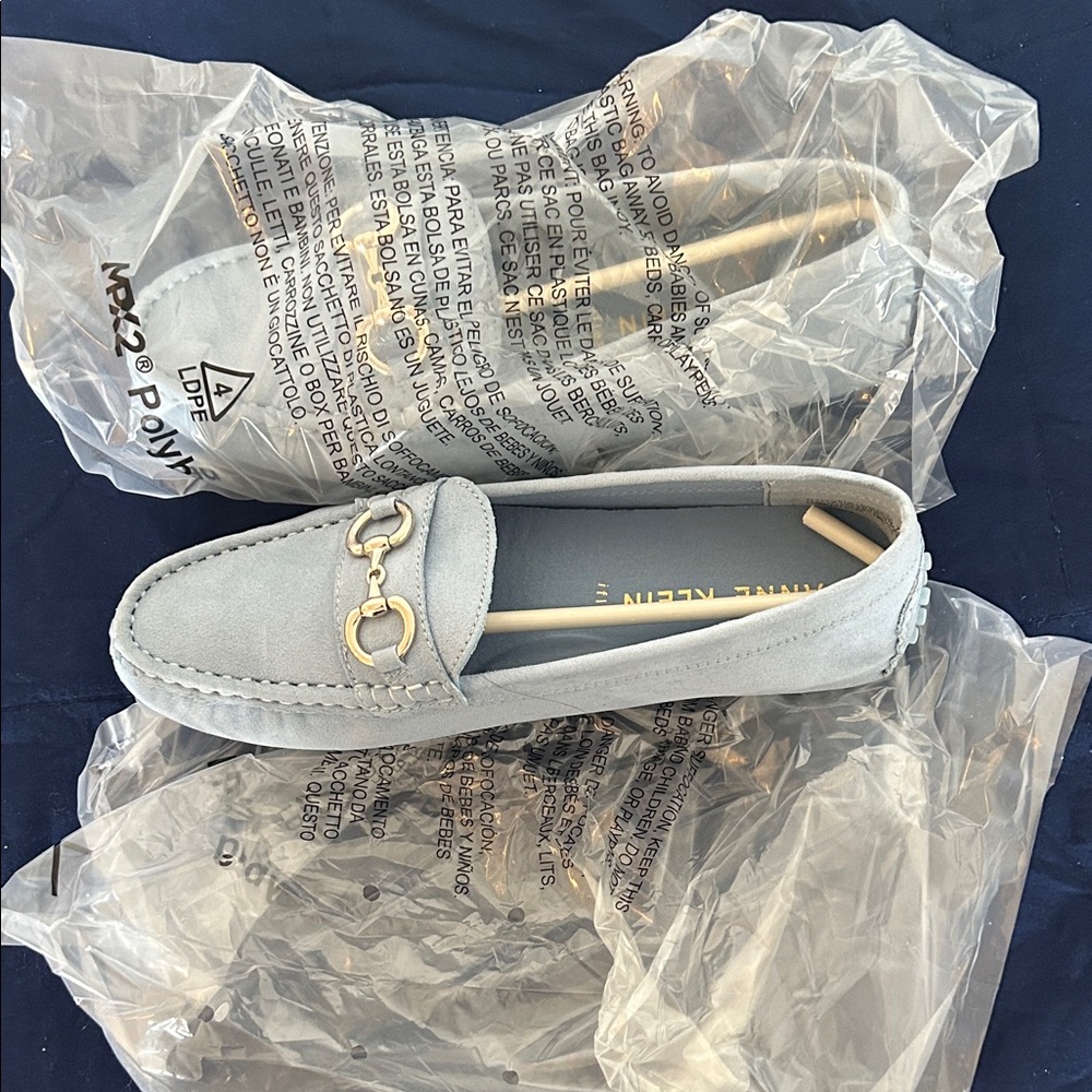 NWOT Anne Klein Women's Light Blue Loafers